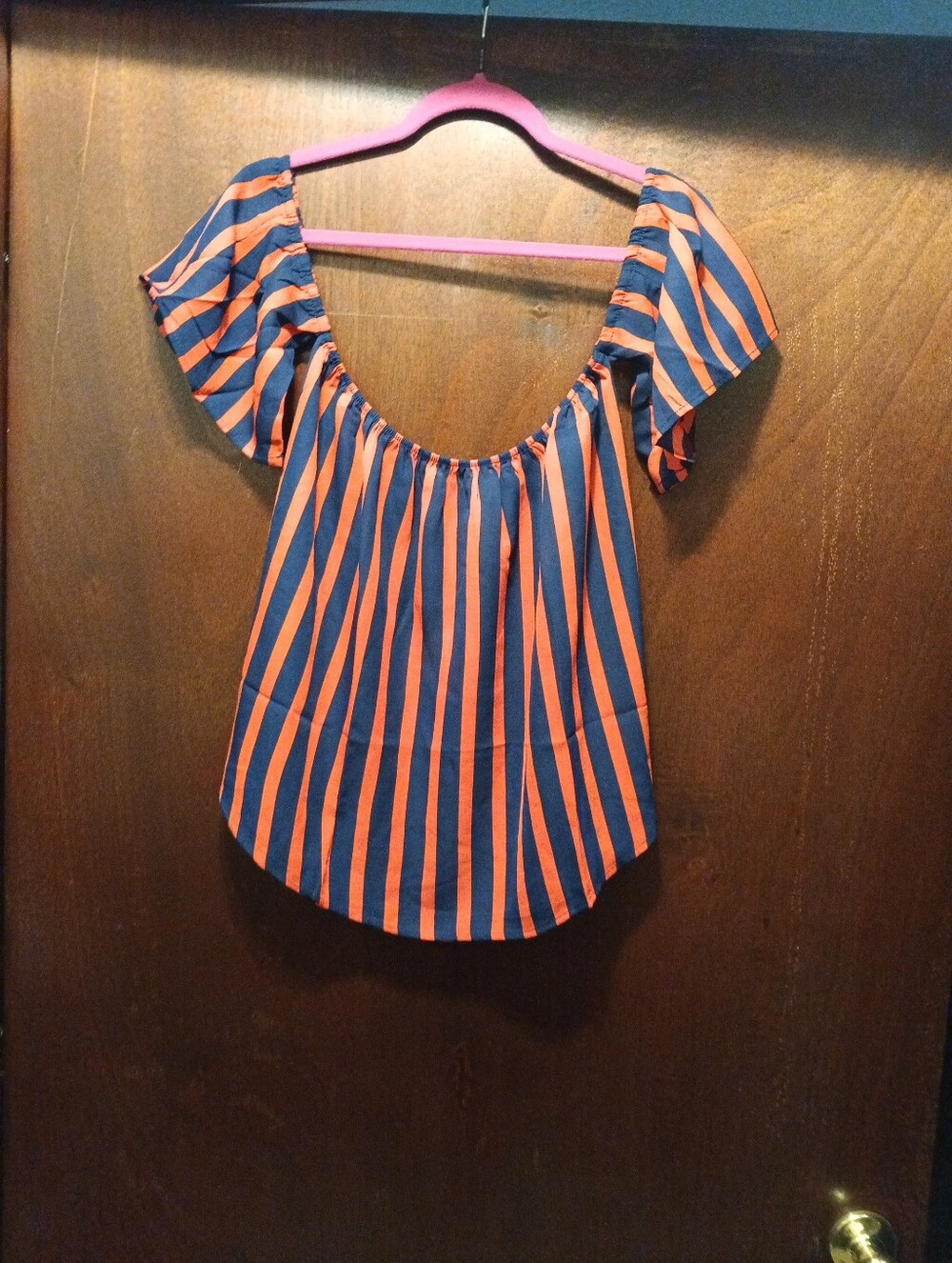 Hayden LA NWT Drop Shoulder Scoop Neck Nautical Vibes Blouse Size Medium